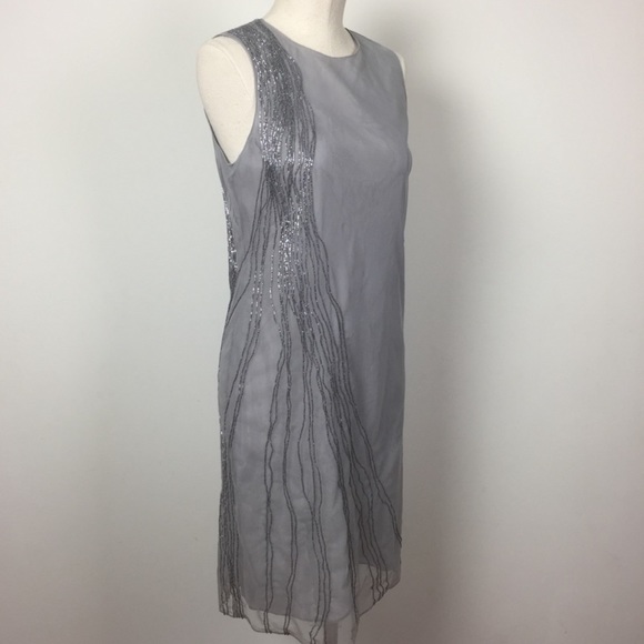 Dkny Dresses & Skirts - 90s DKNY SEQUIN EMBELLISHED GREY DRESS